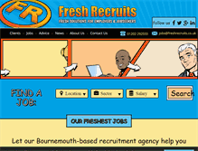 Tablet Screenshot of freshrecruits.co.uk